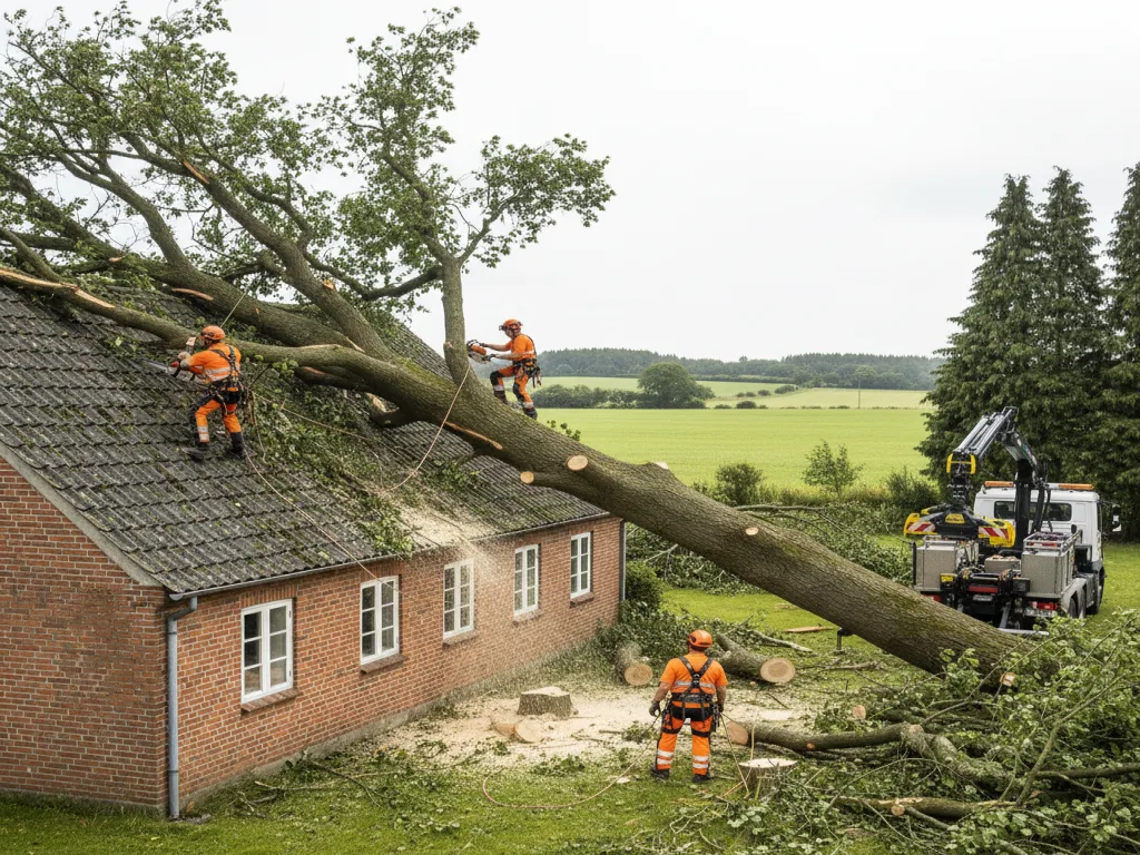 Akut stormskade i Holstebro
